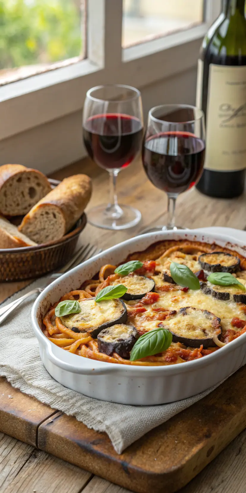 baked dish of Pasta alla Norma