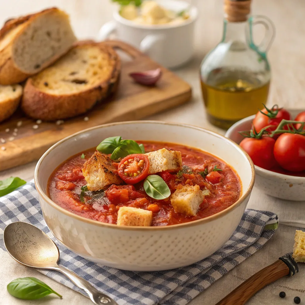 Pappa al Pomodoro, the classic Italian tomato bread soup.