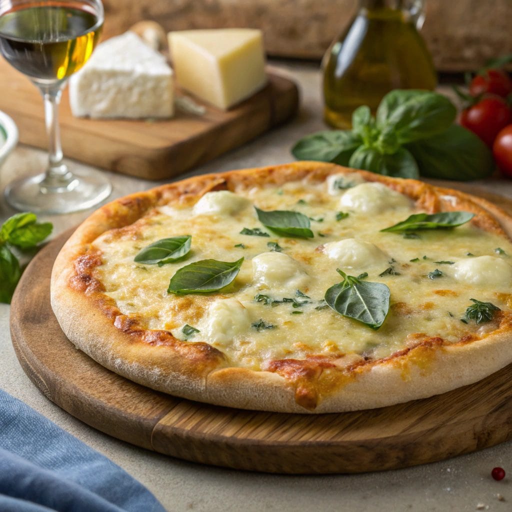 pizza quattro formaggi Recipe