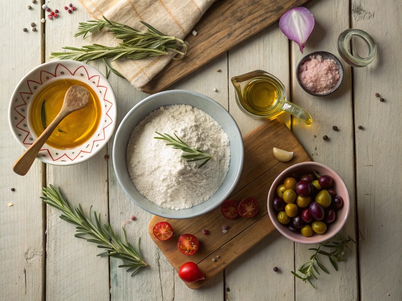 Ingredients for Focaccia Genovese Recipe