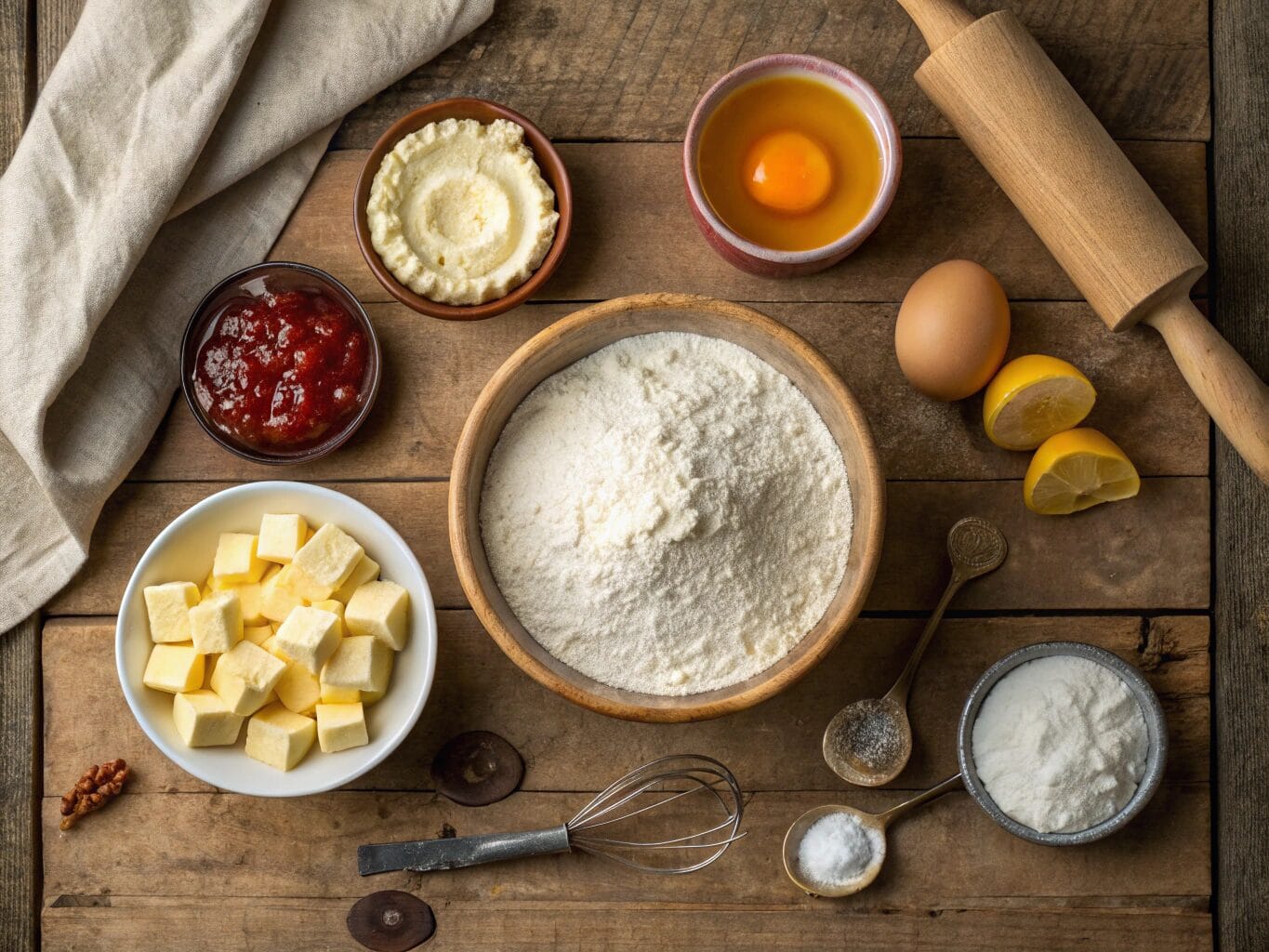 Ingredients for Crostata di Marmellata Recipe
