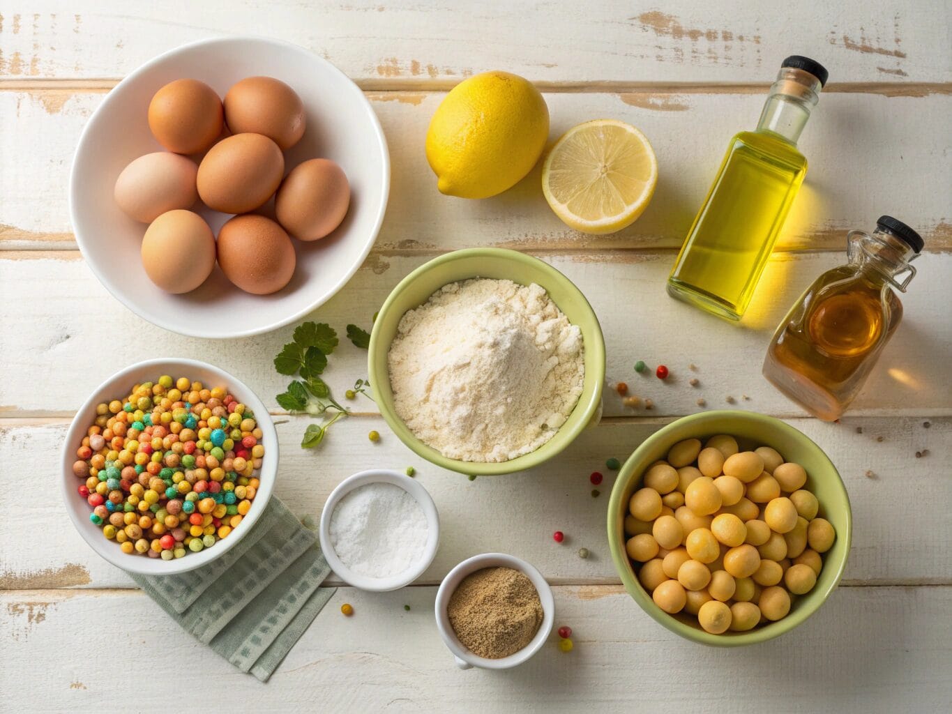 Ingredients for struffoli recipe