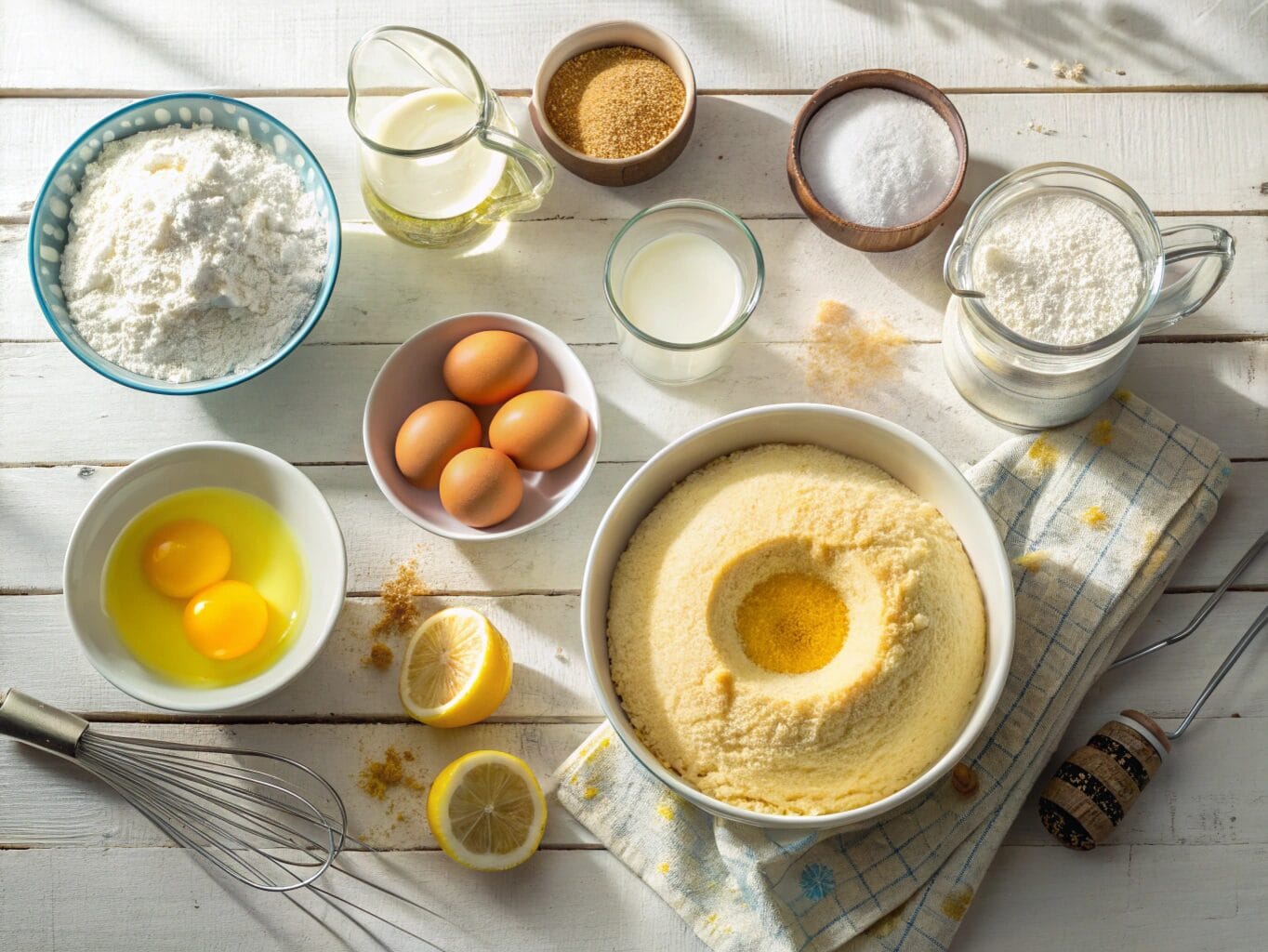 Ingredients for ciambella cake