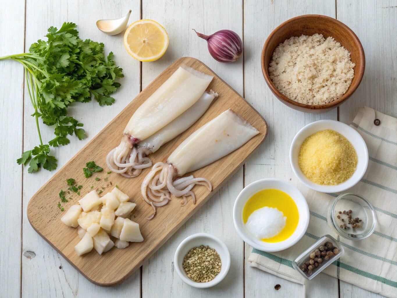 Ingredients for Stuffed squid