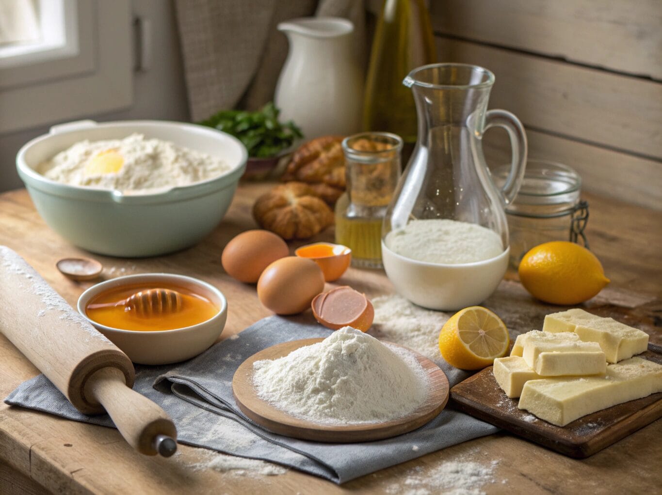 Ingredients for sfogliatelle recipe