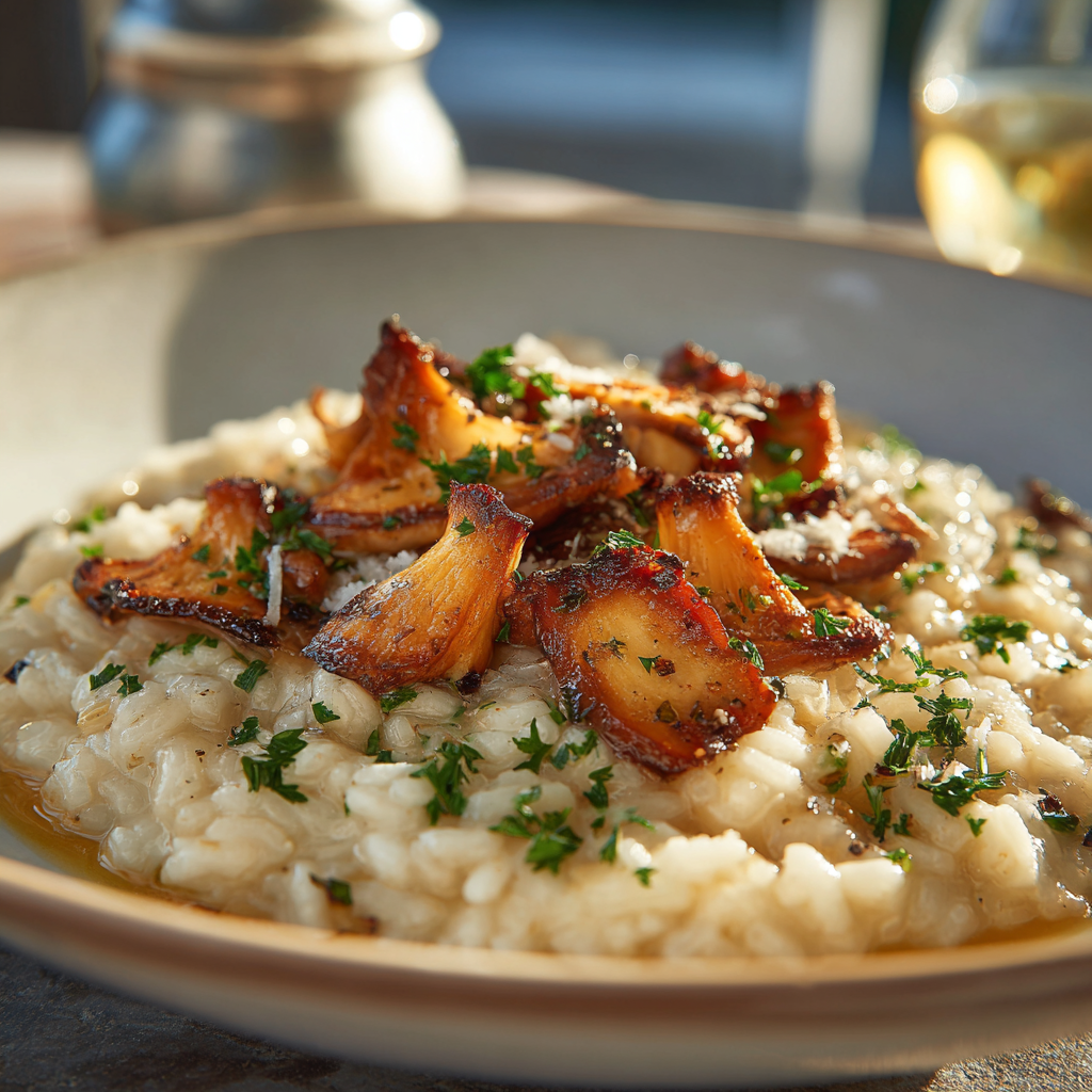 risotto con i funghi porcini autentico