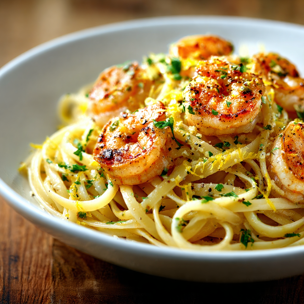 pasta with lemon and shrimp recipe