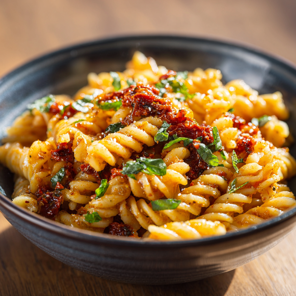 pasta con pesto di pomodori secchi
