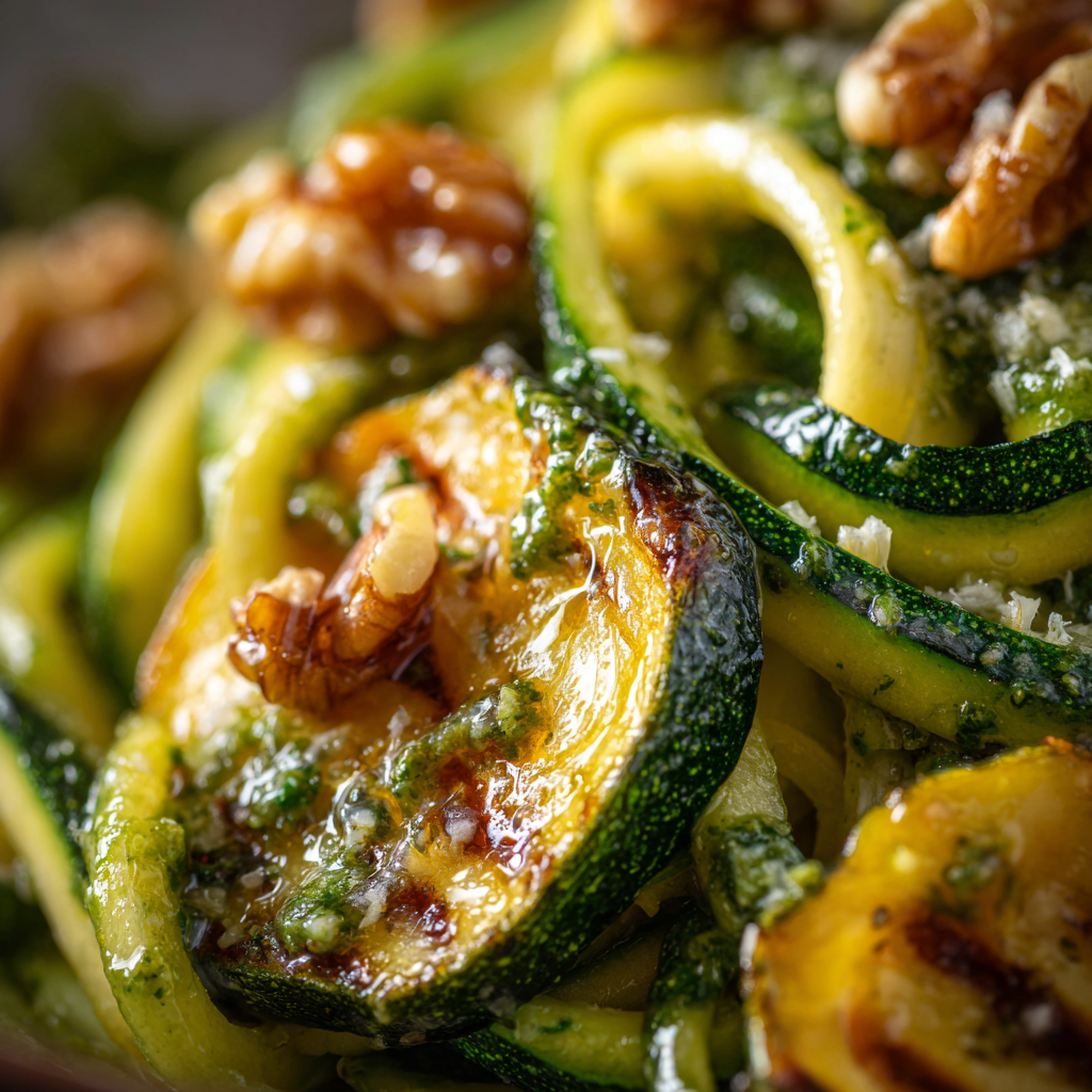 Zucchini Pasta with Pesto Sauce