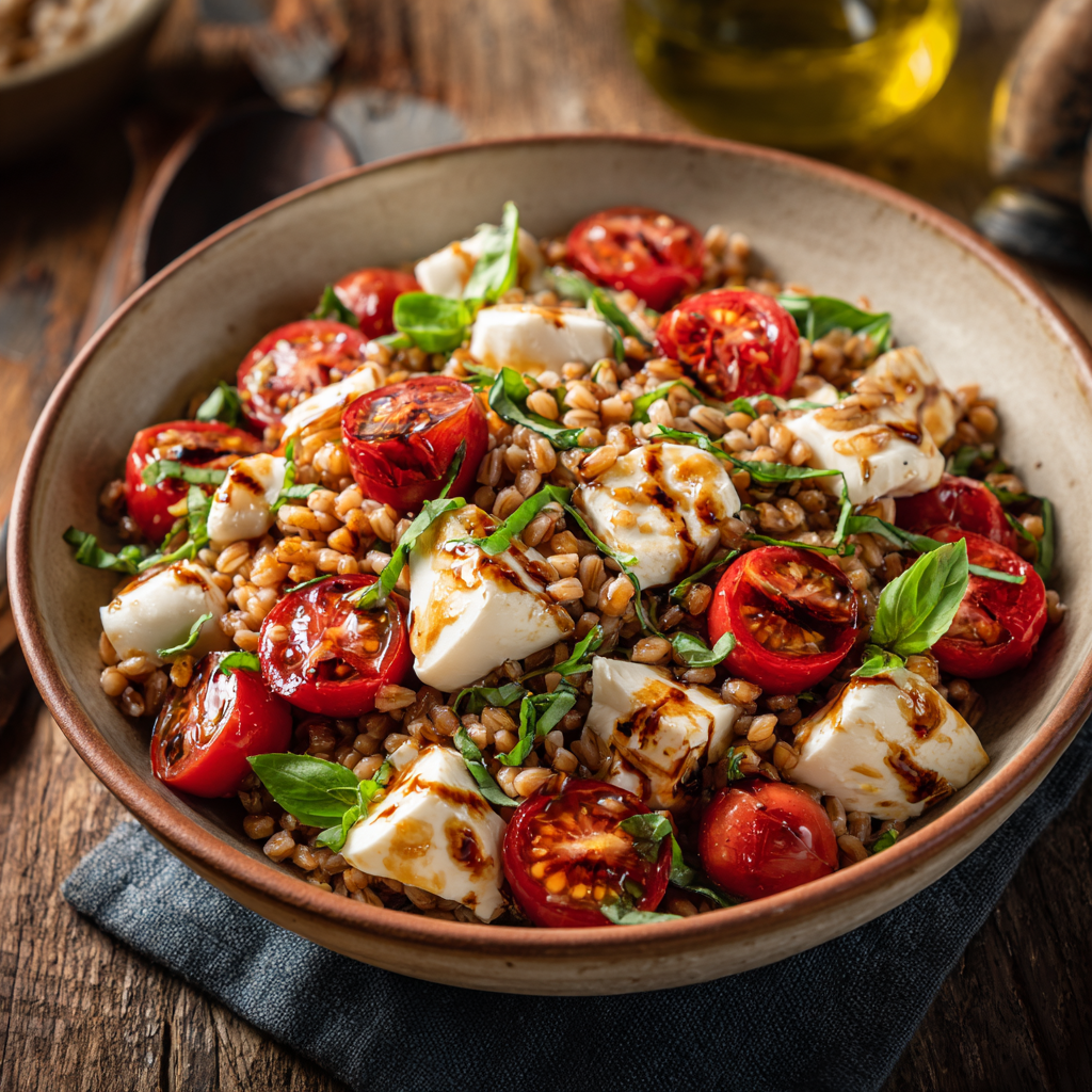 caprese farro salad recipe
