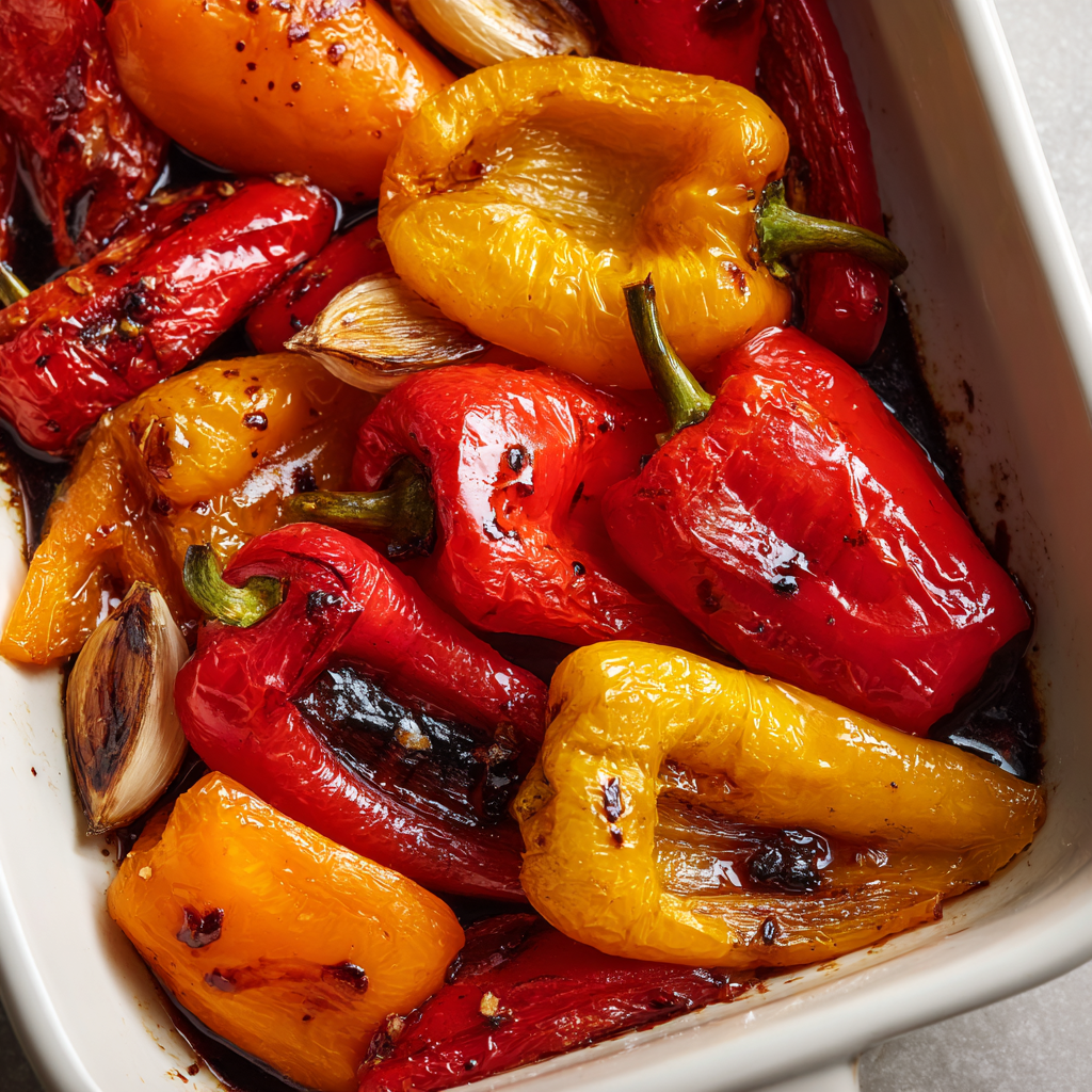 Balsamic Roasted Peppers Recipe | Italian Style