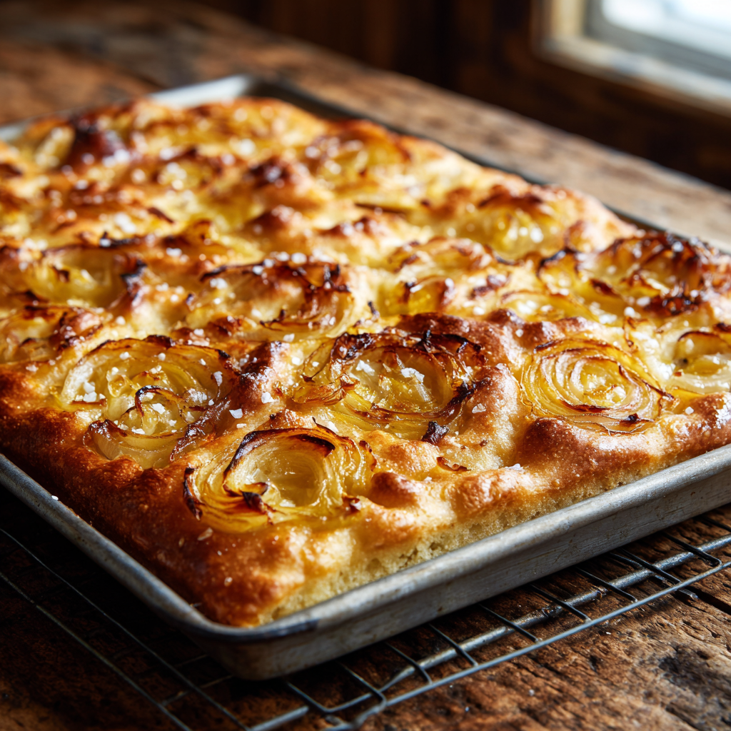 onion focaccia ligurian recipe