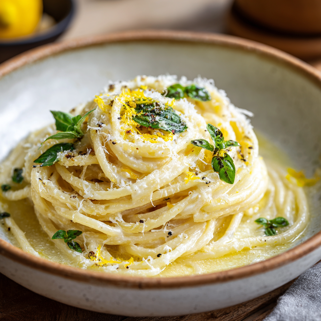 pasta al limone with ricotta