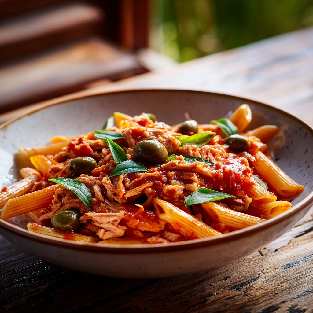 pasta with tuna and tomato sauce
