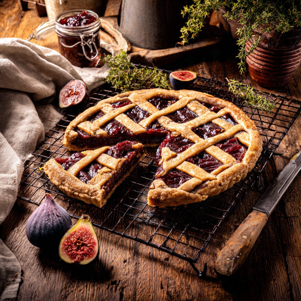 fig crostata italian recipe