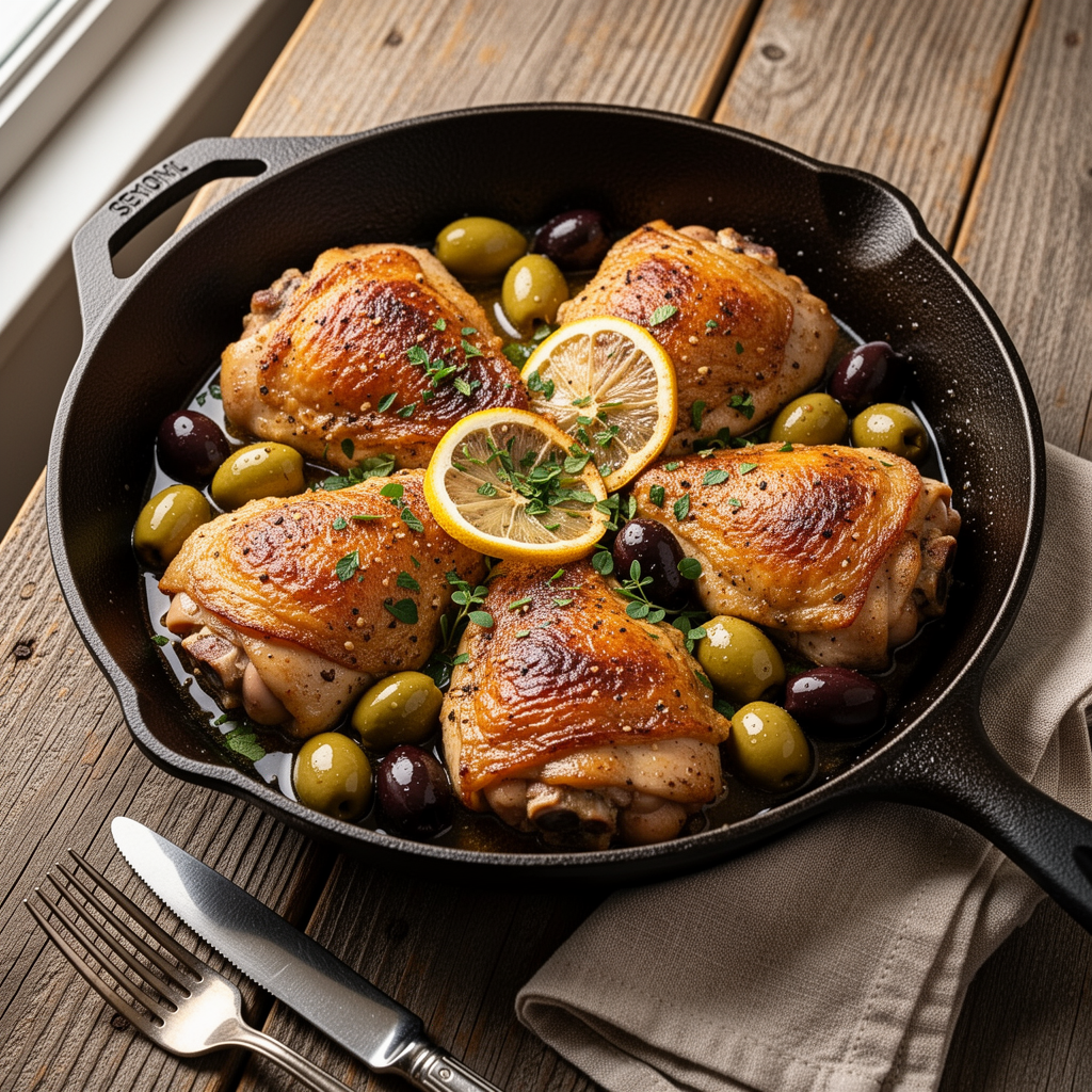 chicken thighs with olives italian recipe