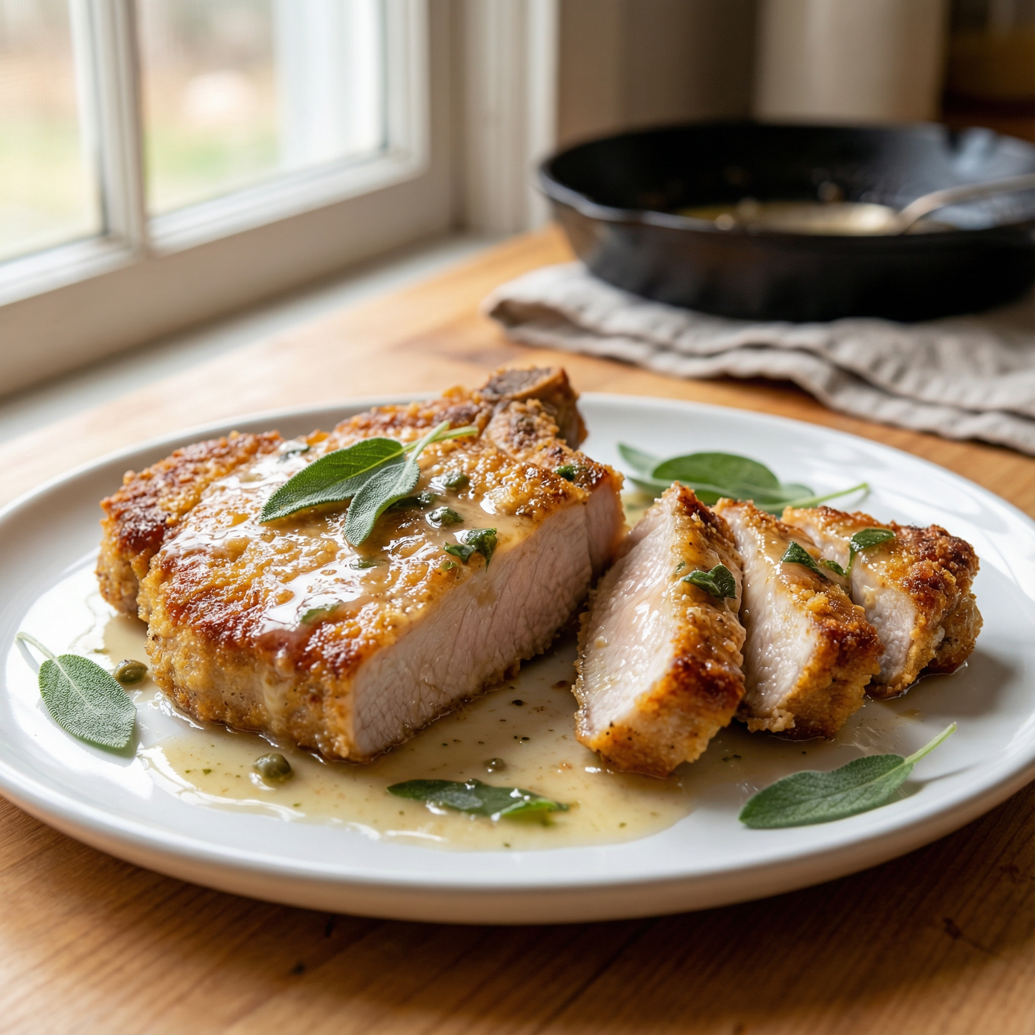 pork chops with sage and lemon recipe