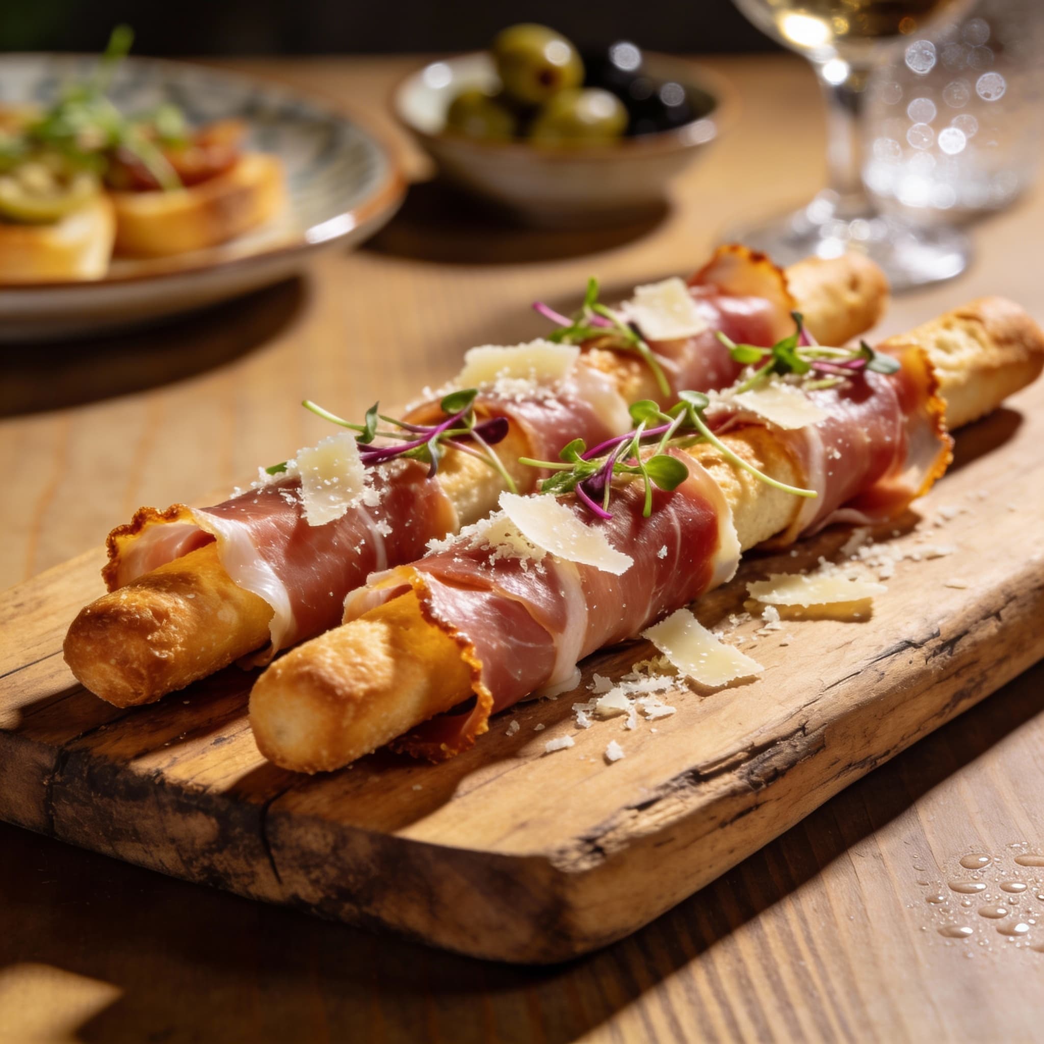 prosciutto wrapped breadsticks recipe