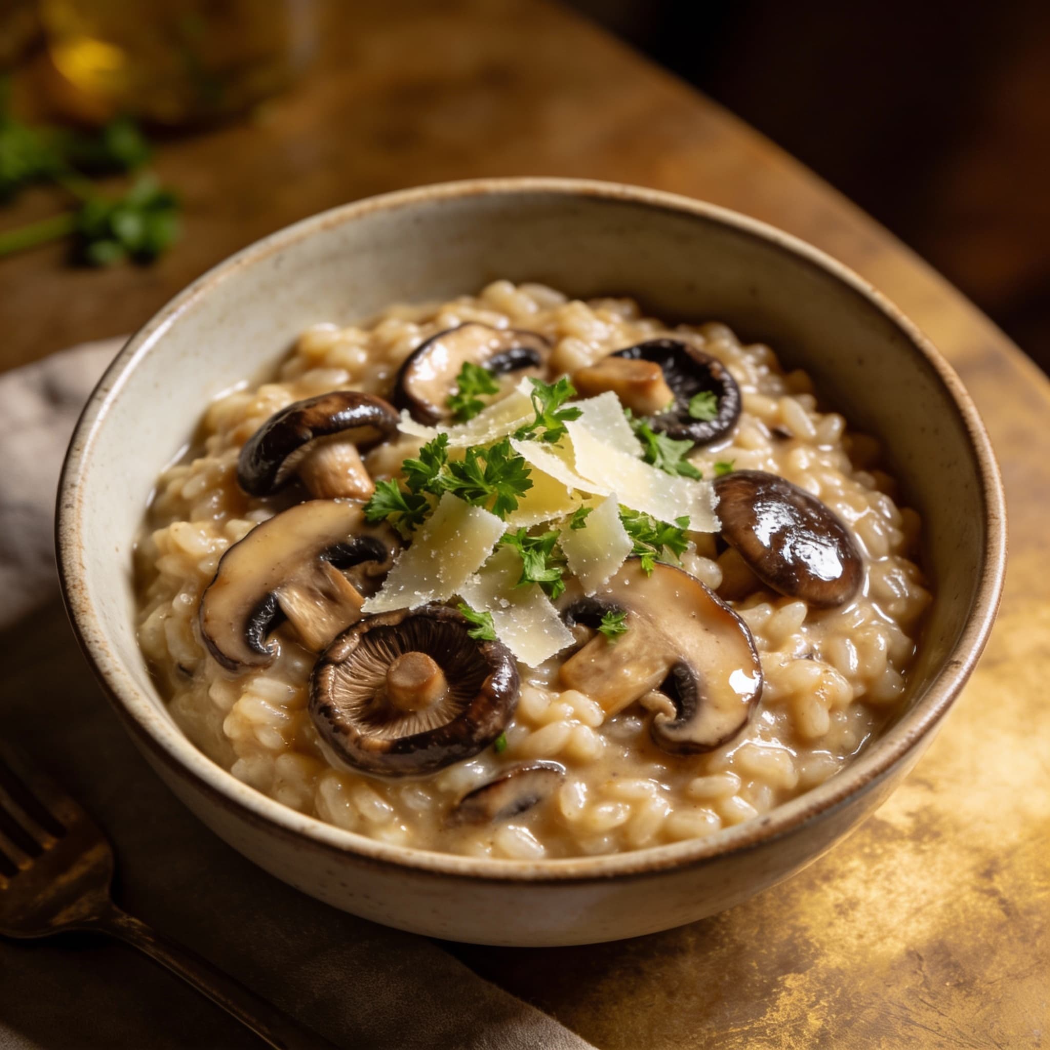cozy winter risotto with mushrooms recipe