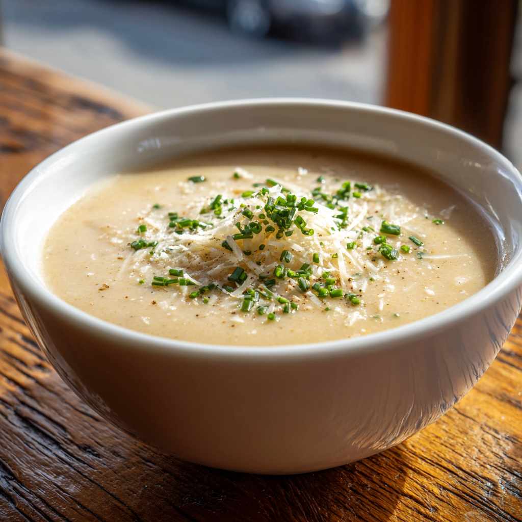 roasted garlic potato soup italian style