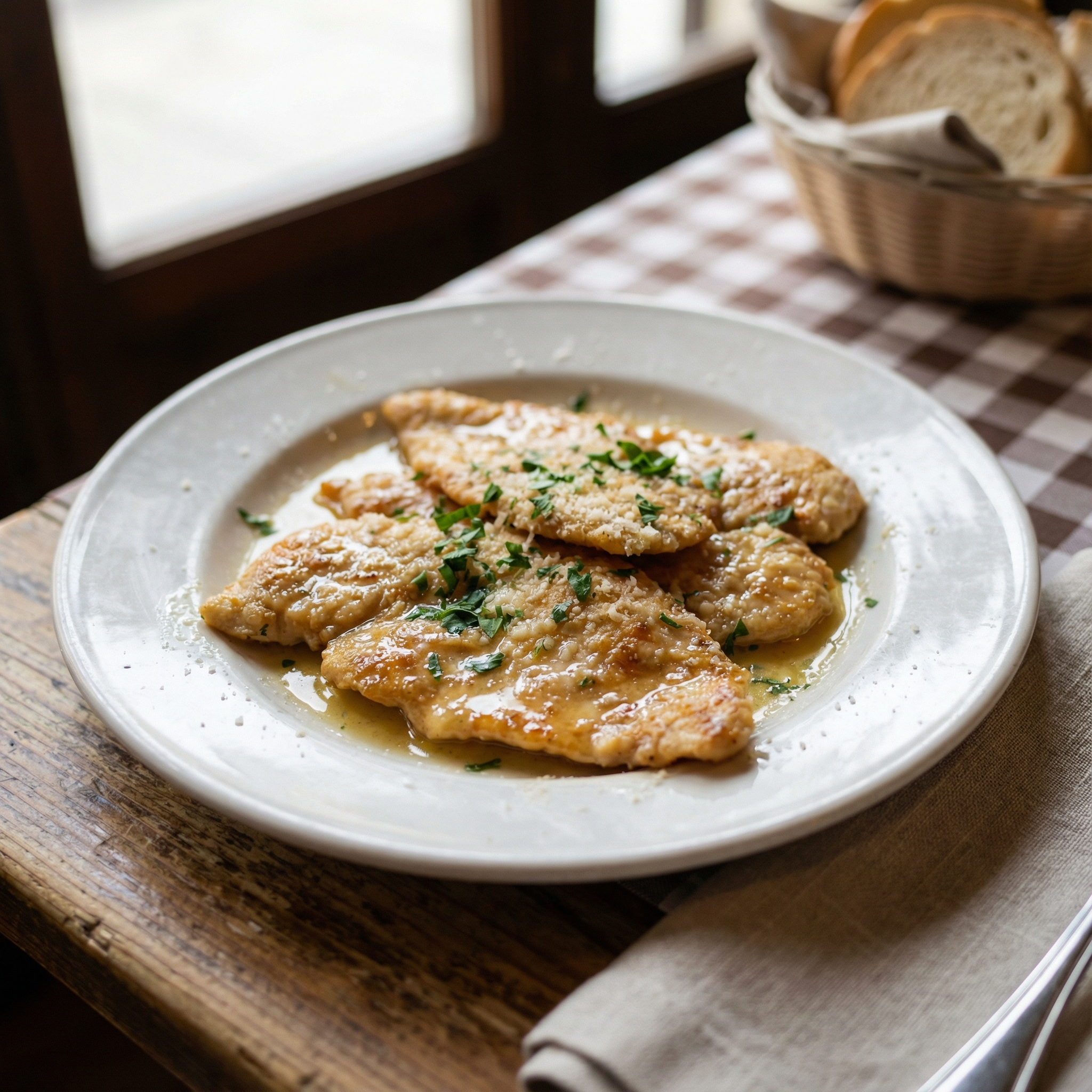 Chicken Scallopine with Lemon Italian Recipe