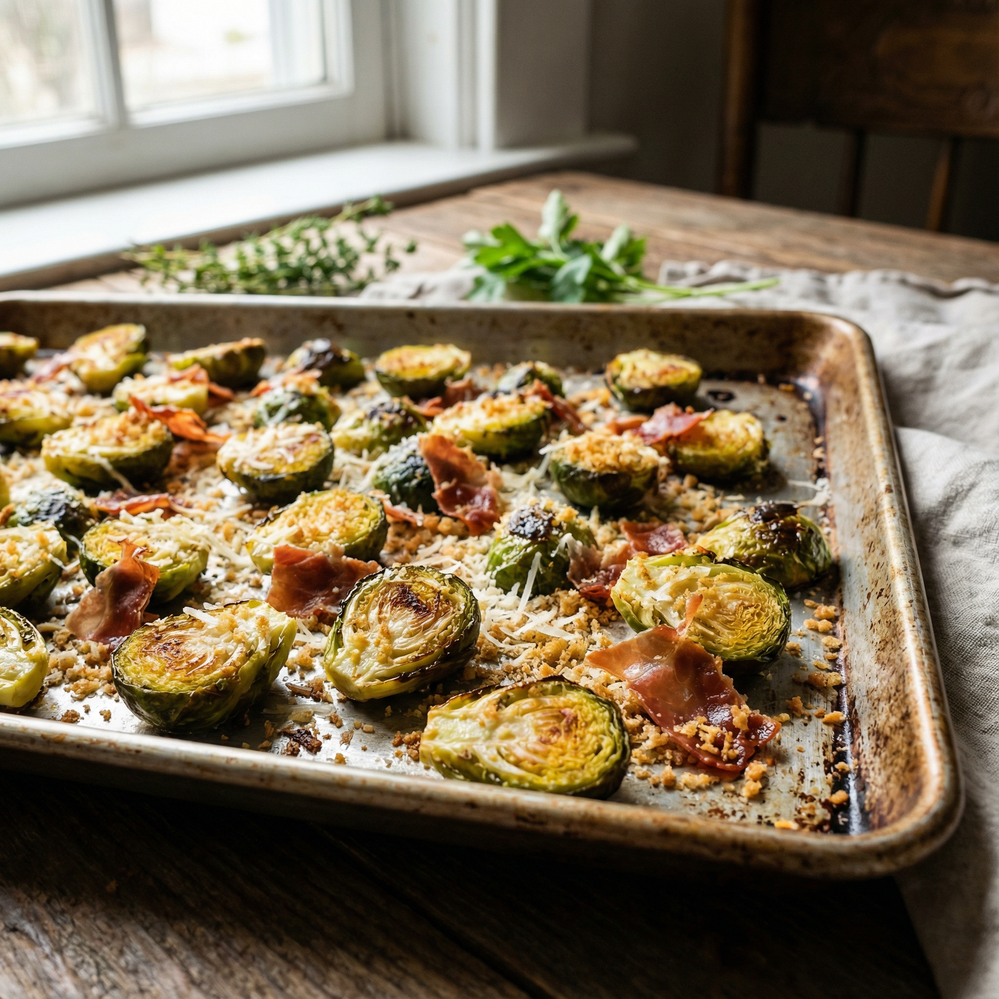 roasted brussels sprouts italian style