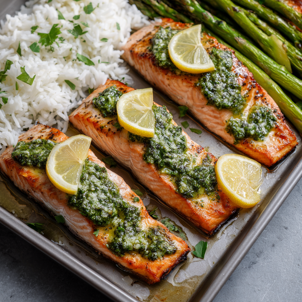 italian baked salmon pesto recipe