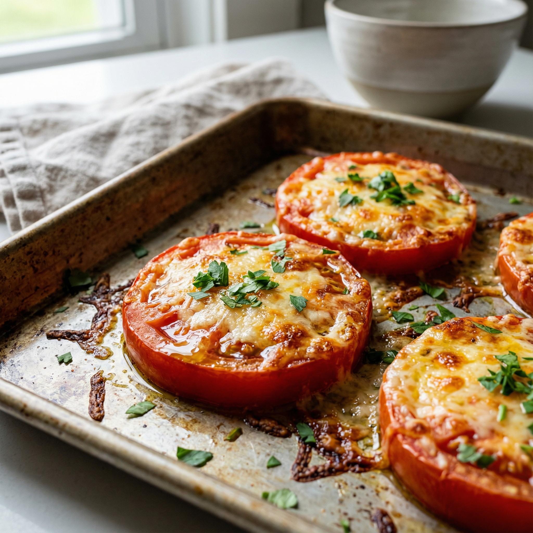 Baked Tomatoes with Parmesan Italian Recipe