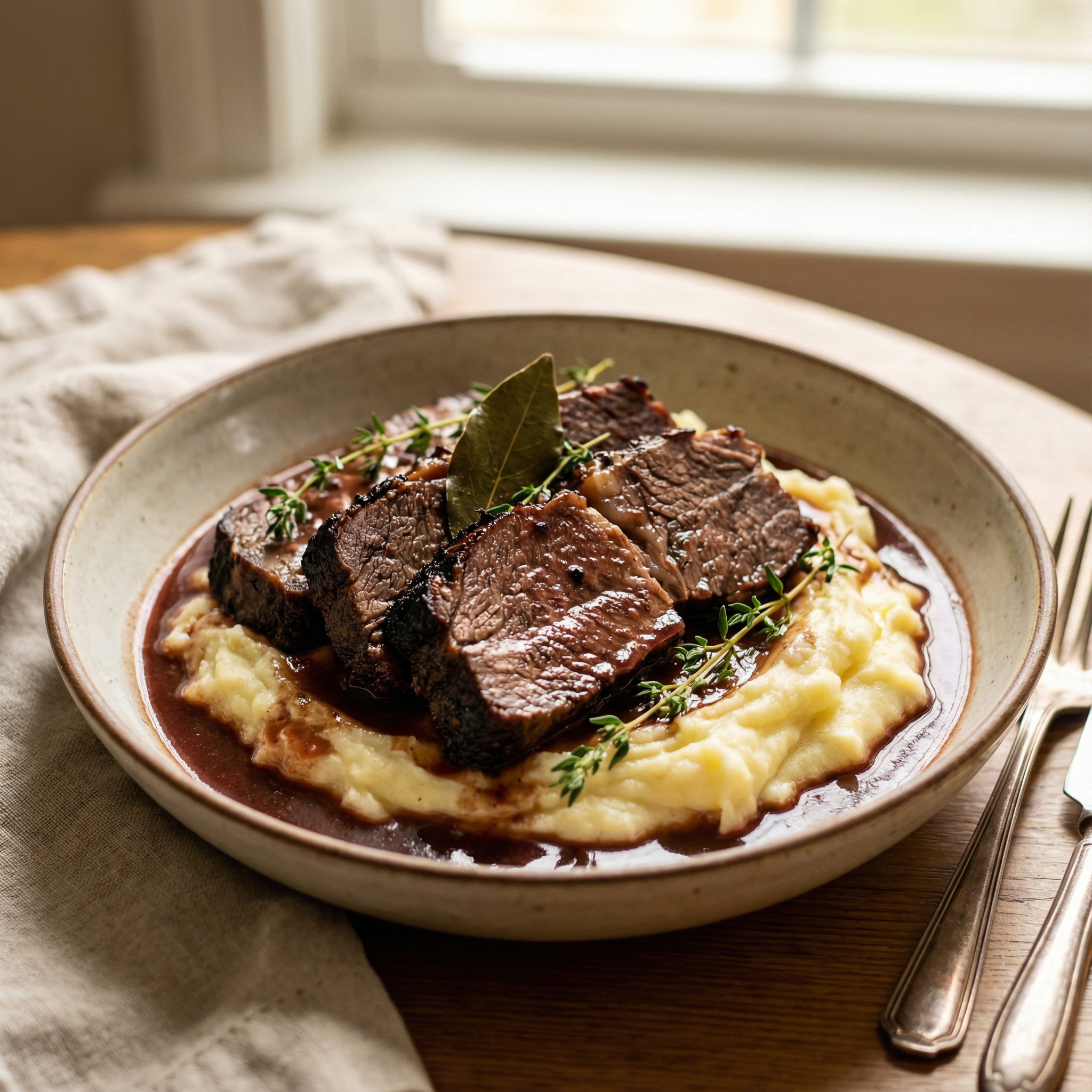 Italian Braised Beef with Red Wine Recipe