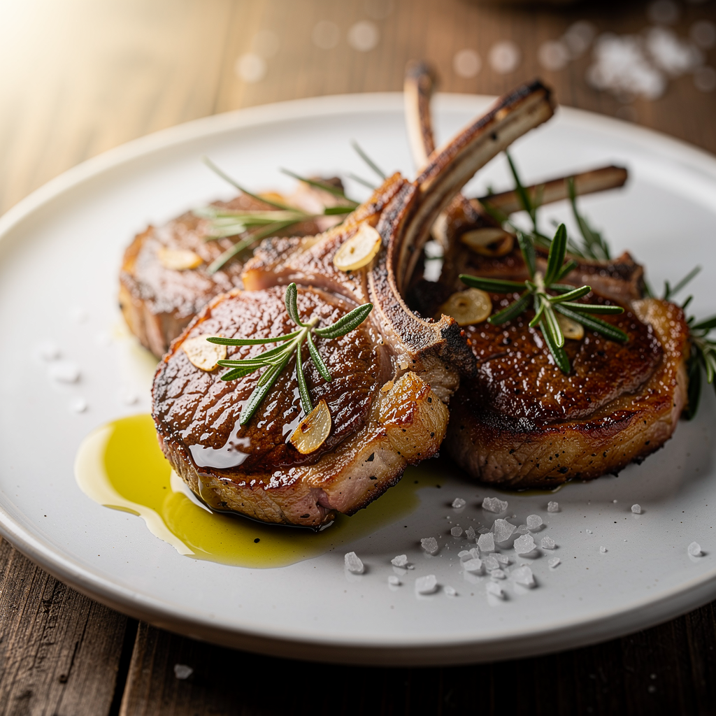 Lamb Chops with Rosemary and Garlic Recipe