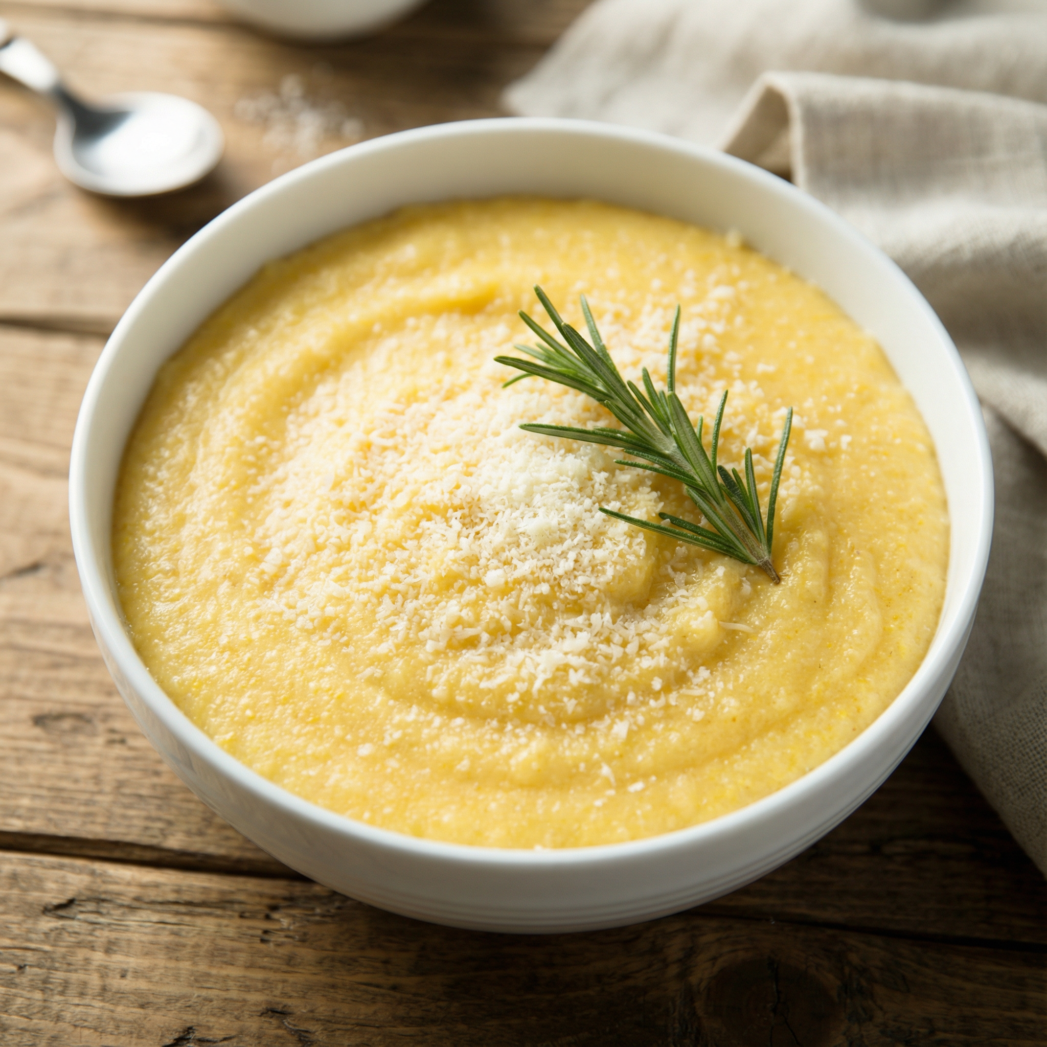 Creamy Polenta with Italian Cheese Recipe