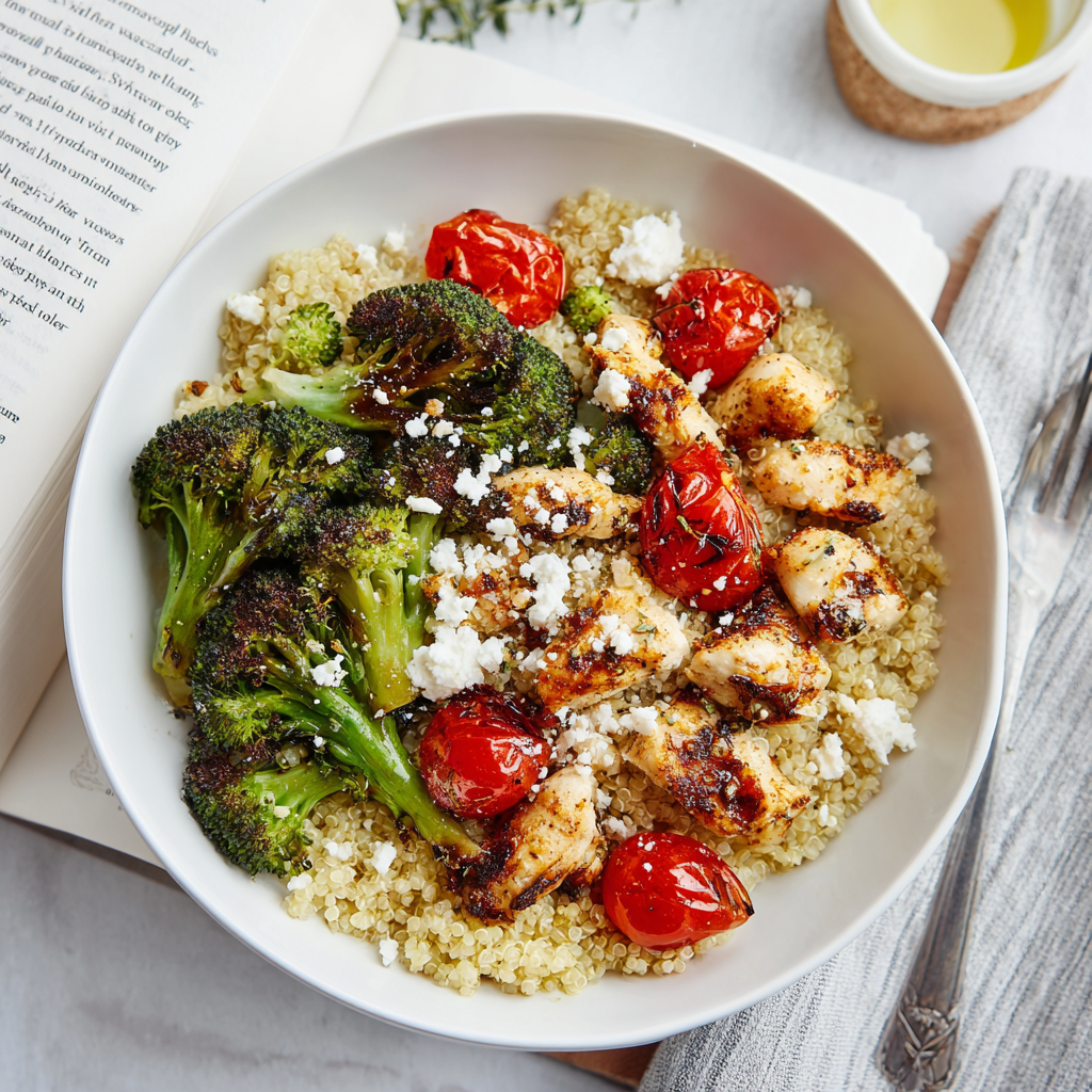 italian chicken quinoa bowl recipe