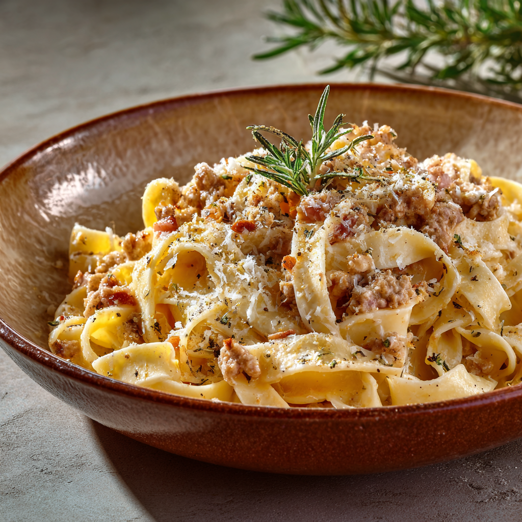 tagliatelle with ragù bianco recipe