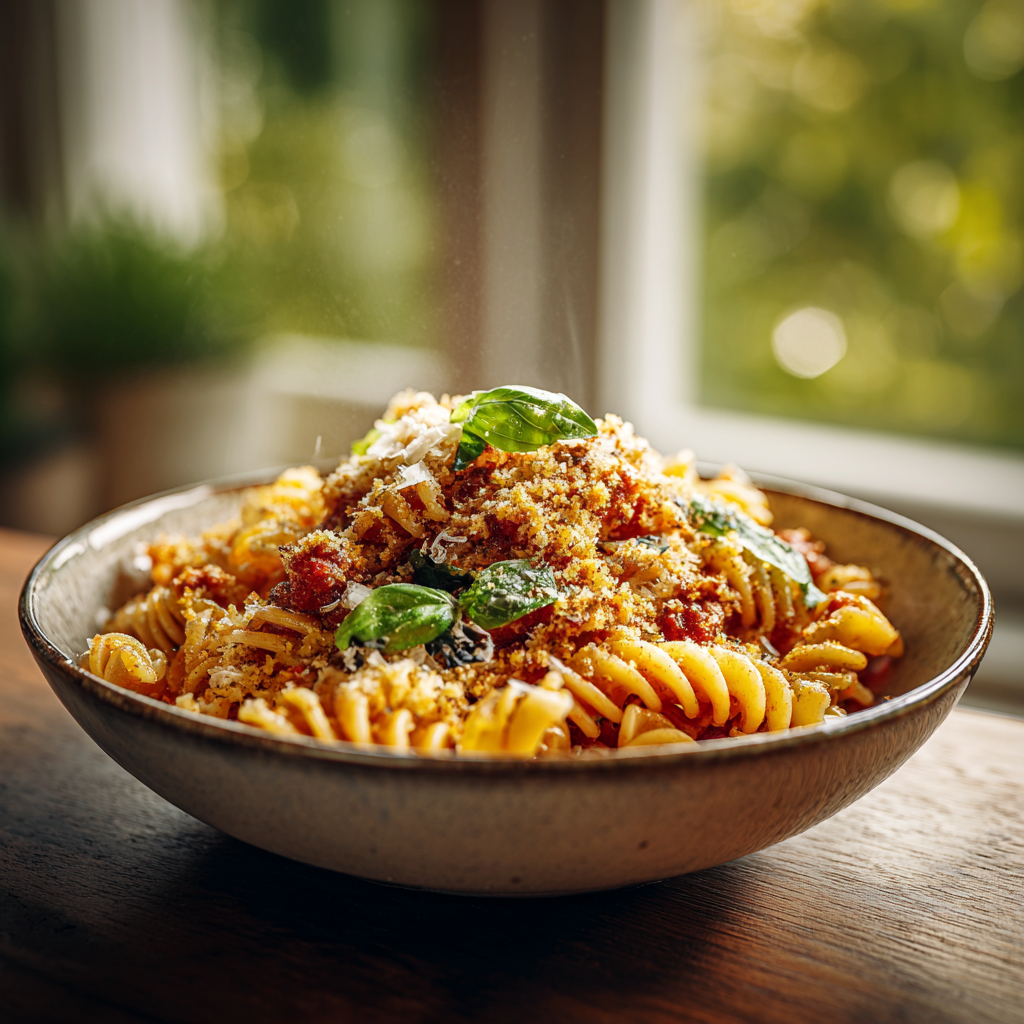 fusilli with roasted tomato sauce recipe