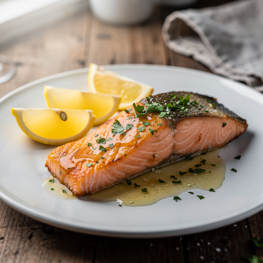salmon with herbs and white wine recipe