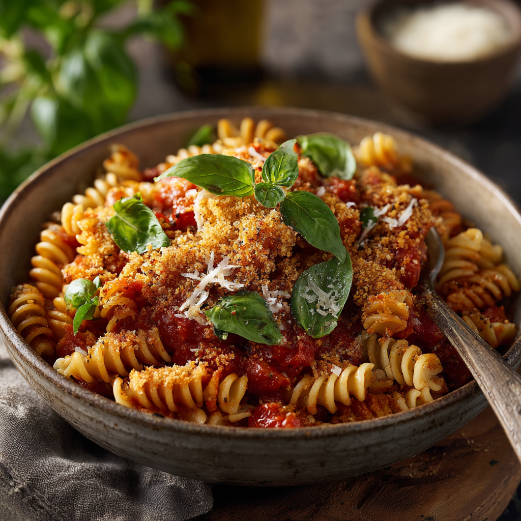 Fusilli with Roasted Tomato Pasta Sauce Recipe