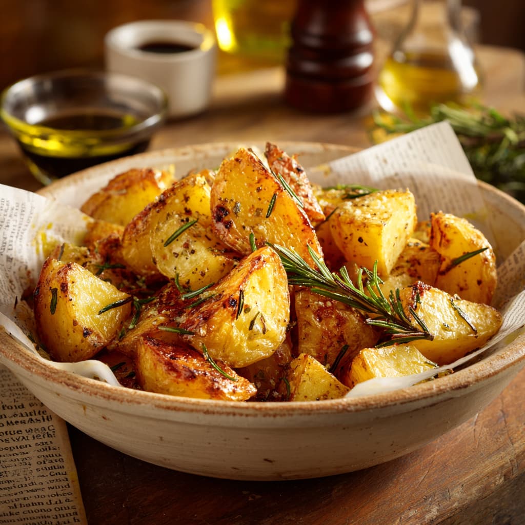 perfectly seared Italian roast beef in the pan, surrounded by fresh rosemary and bay leaves.