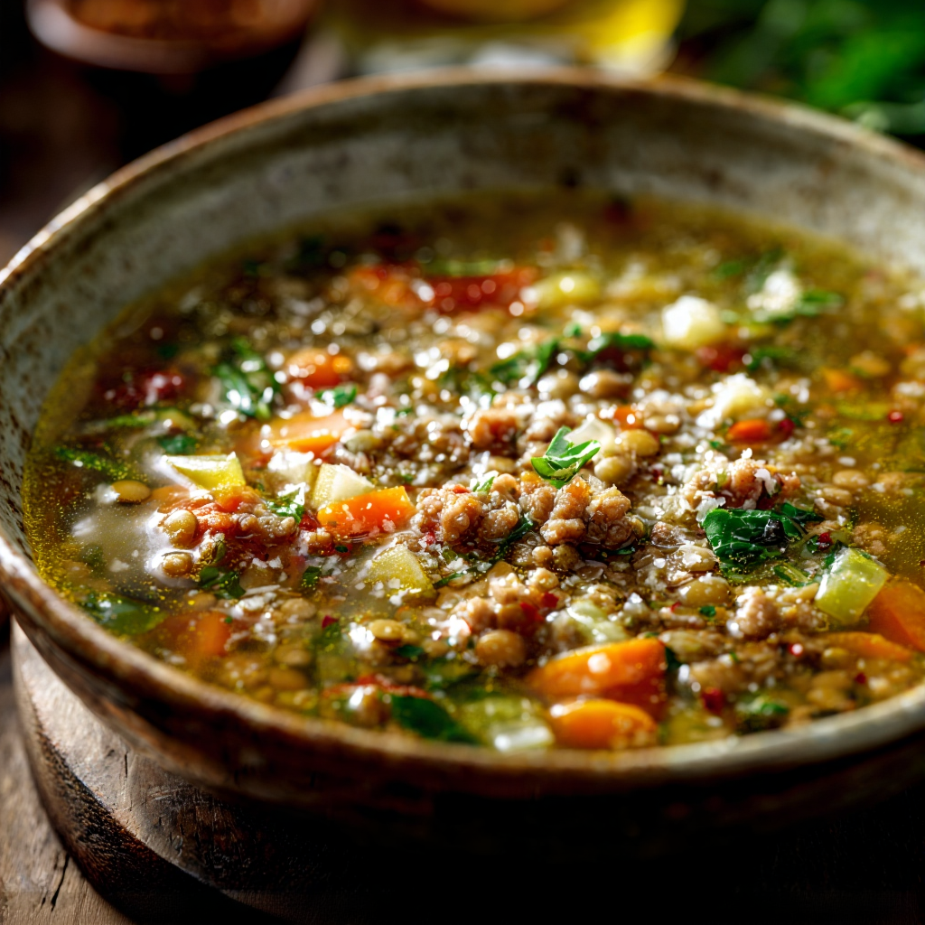 Italian Sausage and Lentil Soup Recipe