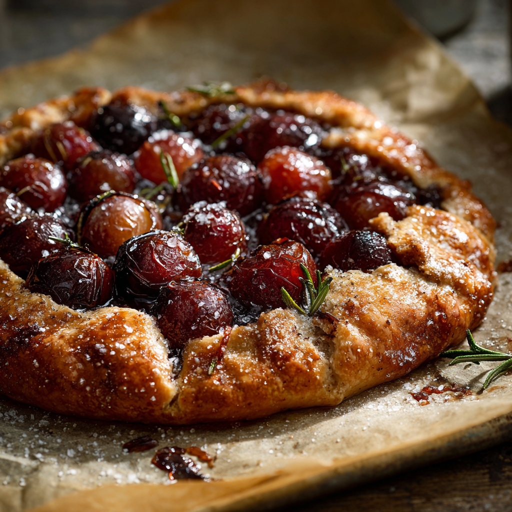 roasted grape crostata italian recipe