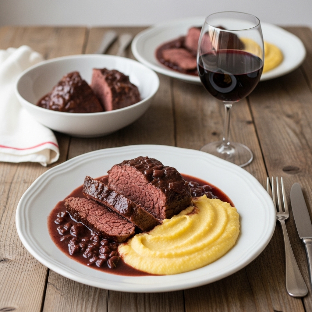 Brasato con Polenta