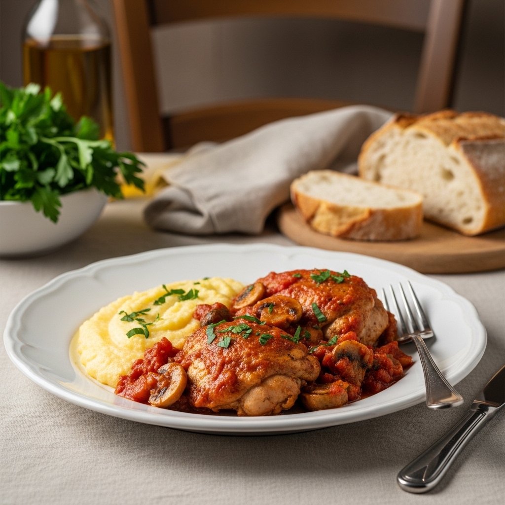 Authentic Chicken Cacciatore