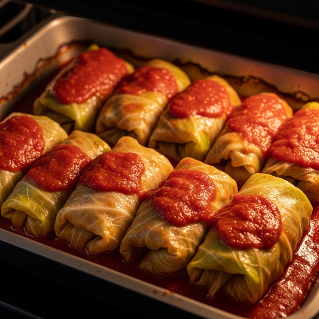 Vegan Italian Stuffed Cabbage Rolls
