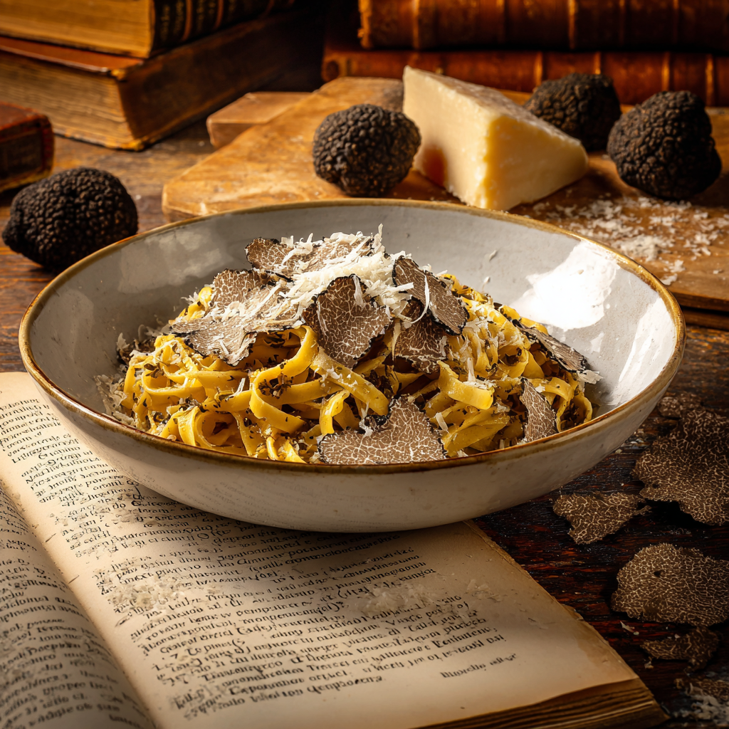 pasta al tartufo nero recipe