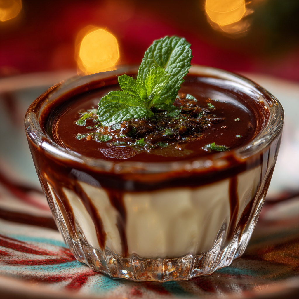 peppermint panna cotta italian holiday