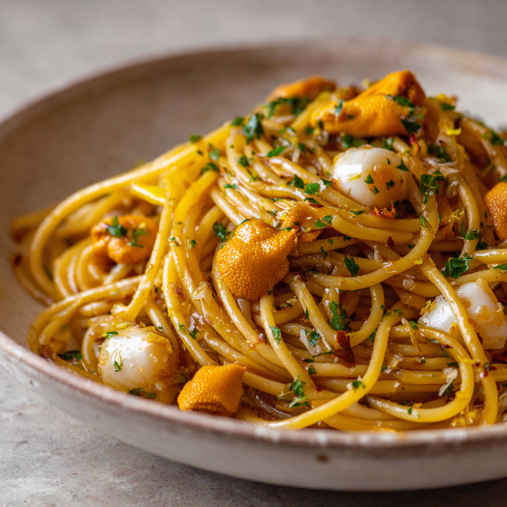 spaghetti ai ricci di mare recipe