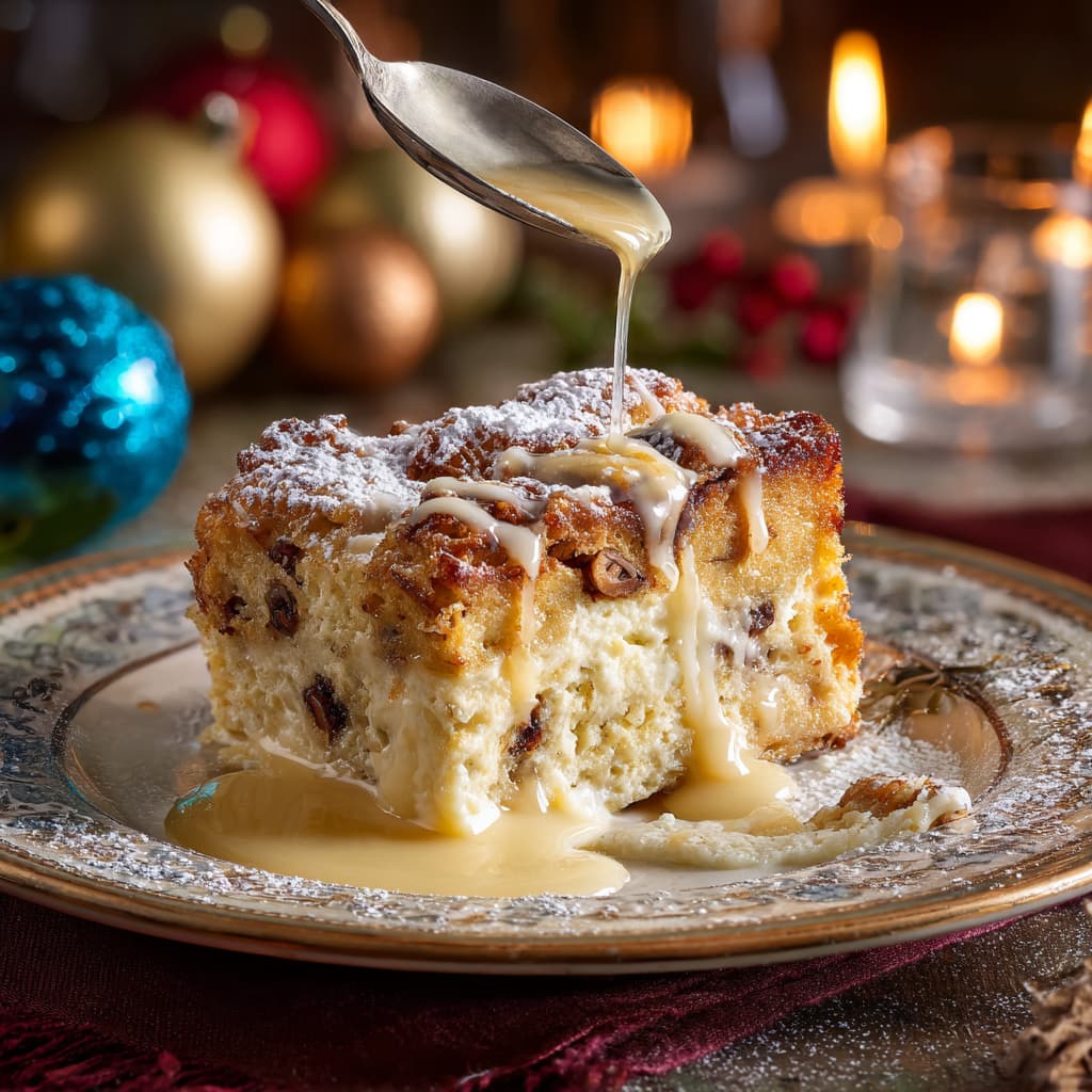 Panettone Bread Pudding Dessert Recipe