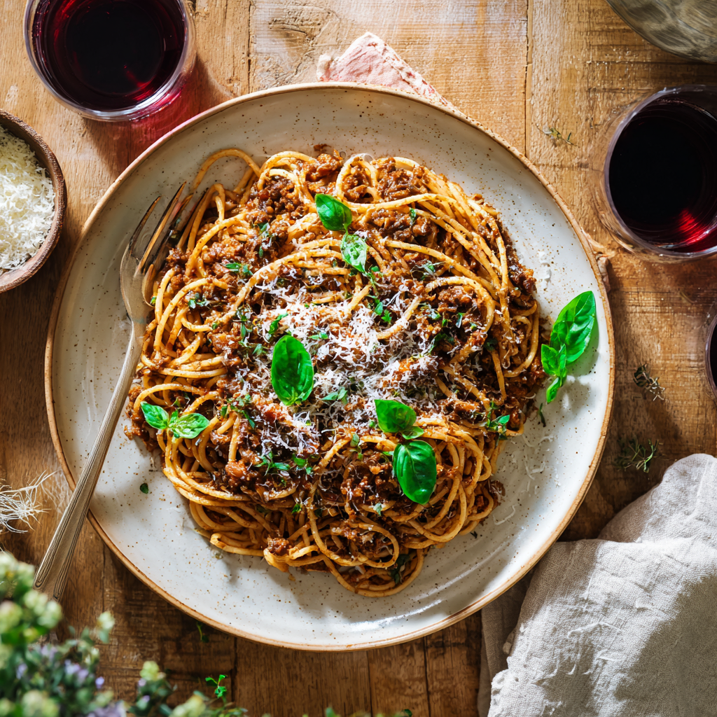 Vegan Mushroom Bolognese Pasta Recipe