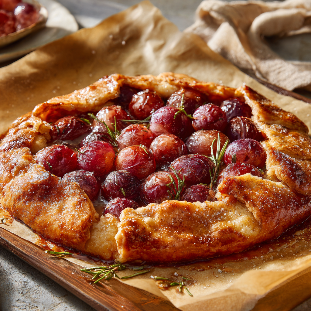 Roasted Grape Crostata Italian Recipe