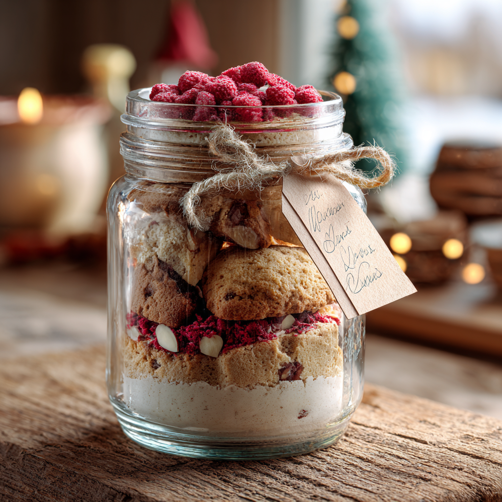 Biscotti Gift Jars for Holidays