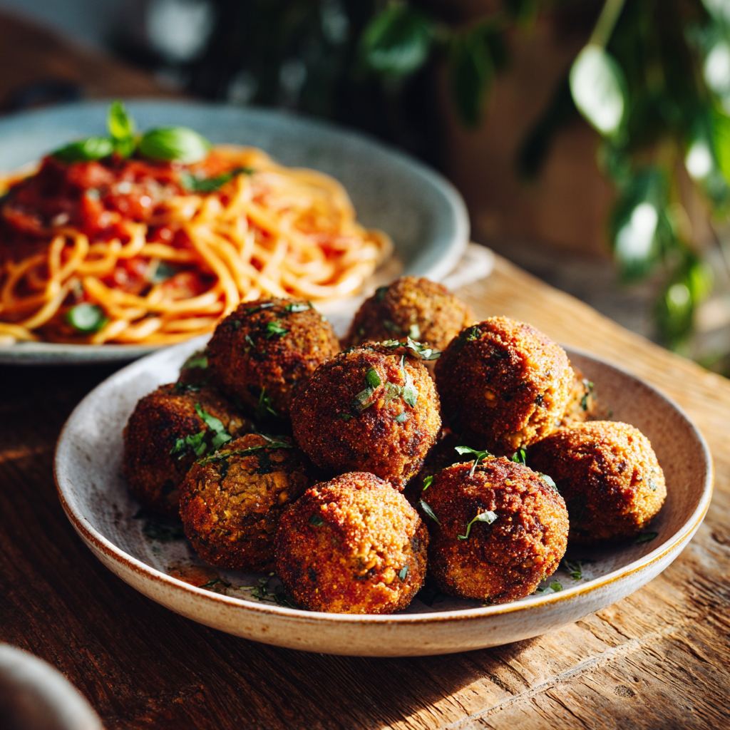 Italian Lentil Polpette for New Year